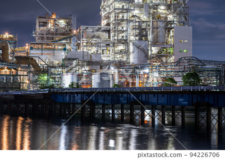 Shunan Factory at dusk Night view Night glitter Shunan Factory at dusk Night view Night glitter 94226706