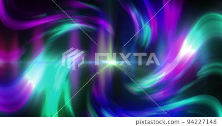 Image of blue and pink swirling lights rotating on black background Image of blue and pink swirling lights rotating on black background 94227148