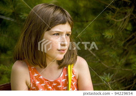a happy girl in nature 94229654
