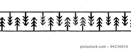 Ethnic repeating ornament. Seamless pattern. Isolated on a white background. 94230014