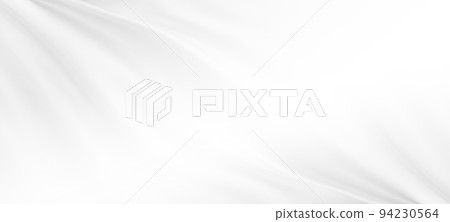 White luxury cloth background with copy space 3D render 94230564