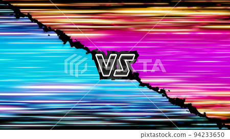 VS screen background diagonal line 06 light blue vs purple black line VS character black 94233650