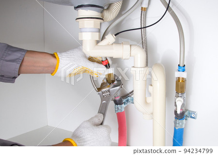 Washbasin construction site Washbasin construction site 94234799