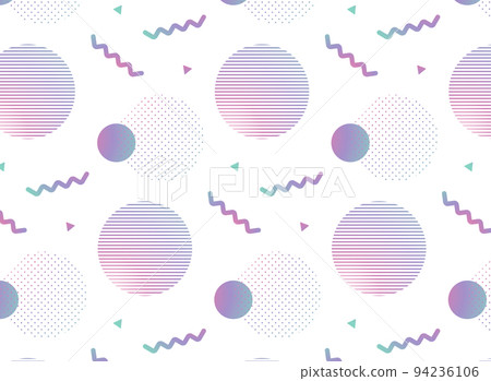 Geometric pop memphis seamless pattern 94236106