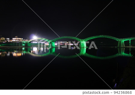 Night of Kintai Bridge! Yamaguchi Prefecture Tourism Yokoyama Iwakuni Summer in Japan Kintaikyo Bridge 94236868