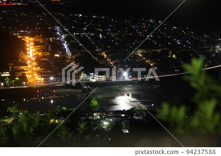 Kintai Bridge, Yamaguchi Prefecture, Iwakuni City, Yokoyama Night View Mid-Autumn Moon! Summer in Japan Kintaikyo Bridge 94237588