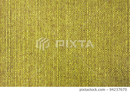 Close up texture of yellow coarse weave upholstery fabric. Decorative textile background Close up texture of yellow coarse weave upholstery fabric. Decorative textile background 94237670