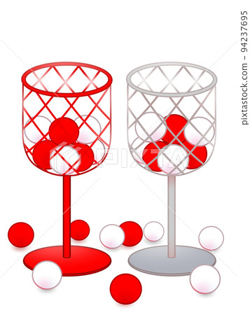 red and white ball holder 94237695