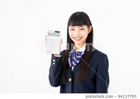 有計算器的學校女孩 有計算器的學校女孩 94237705