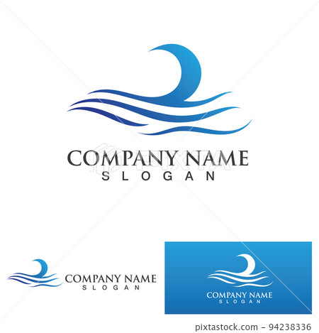 water wave logo design template water wave logo design template 94238336