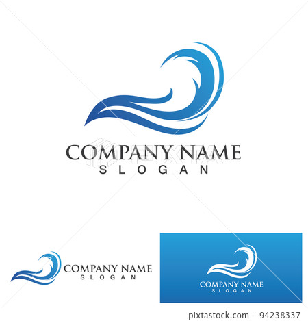 water wave logo design template water wave logo design template 94238337