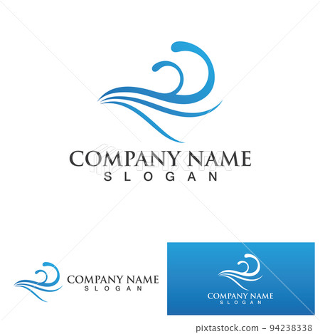 water wave logo design template water wave logo design template 94238338
