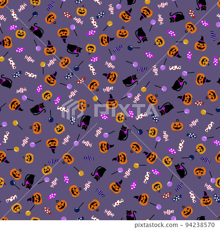 Halloween - jack o lantern seamless pattern. Design for textiles, wallpaper, wrapping paper. Halloween - jack o lantern seamless pattern. Design for textiles, wallpaper, wrapping paper. 94238570