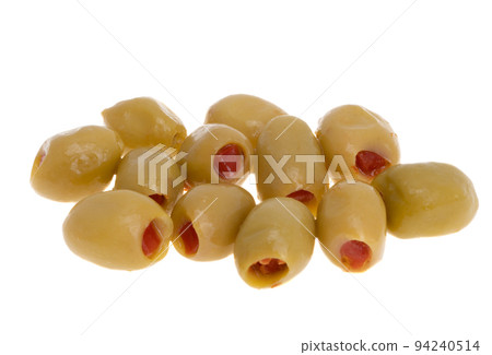 olives stuffed with pepper isolated olives stuffed with pepper isolated 94240514