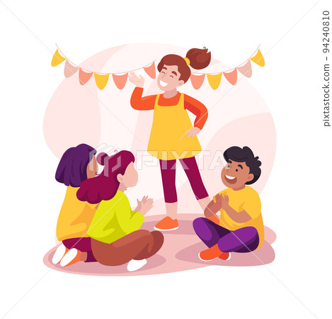 Presentation of a topic isolated cartoon vector illustration. 94240810