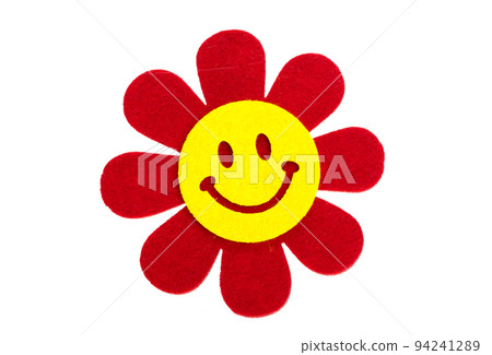felt flower isolated felt flower isolated 94241289