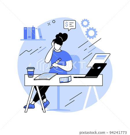 Filling paper form isolated cartoon vector illustrations. Filling paper form isolated cartoon vector illustrations. 94241773