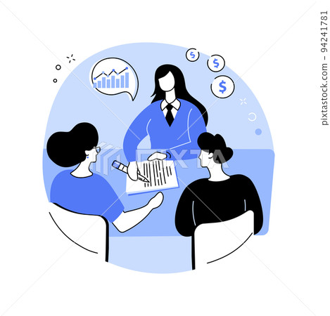 Financial planner isolated cartoon vector illustrations. Financial planner isolated cartoon vector illustrations. 94241781