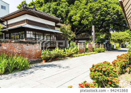 Building view of the Taichung Literature Pavilion in Taiwan. The museum buildings were originally constructed as Japanese police dormitories. Building view of the Taichung Literature Pavilion in Taiwan. The museum buildings were originally constructed as Japanese police dormitories. 94241868