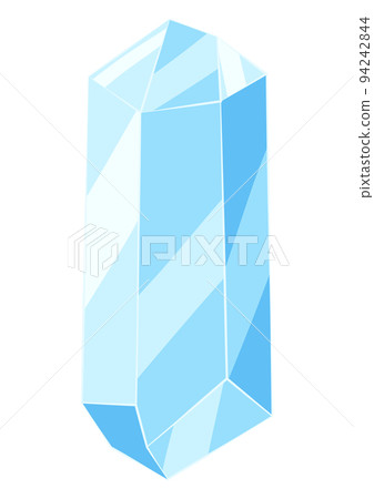 Illustration of crystal or mineral. Jewelry precious or semiprecious gem stone. Illustration of crystal or mineral. Jewelry precious or semiprecious gem stone. 94242844