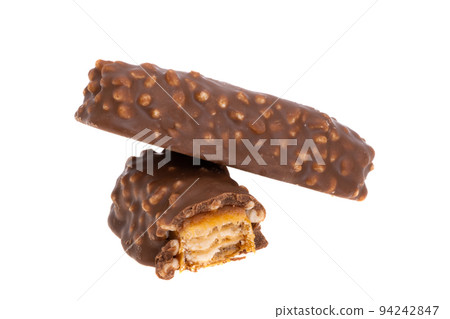 bar with puffed rice isolated bar with puffed rice isolated 94242847