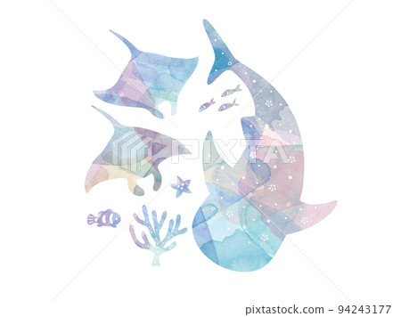 海水彩插圖 94243177