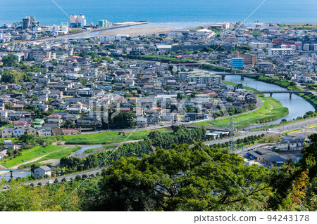 Cityscape of Aira city seen from Takaoka Park Cityscape of Aira city seen from Takaoka Park 94243178