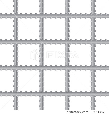 Prison Bars. Jail Bars on White Background Prison Bars. Jail Bars on White Background 94243379