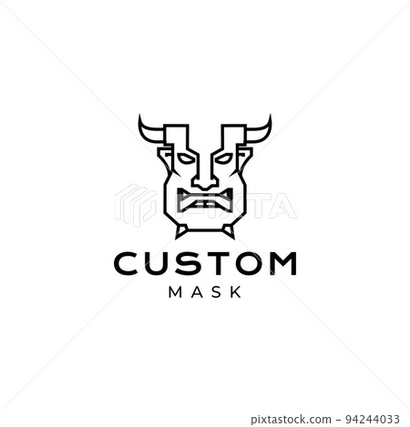 evil mask custom logo design vector evil mask custom logo design vector 94244033