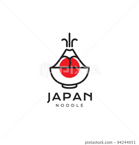 japan noodle bowl logo design 94244051