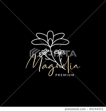 magnolia flower beauty logo design minimal magnolia flower beauty logo design minimal 94244431