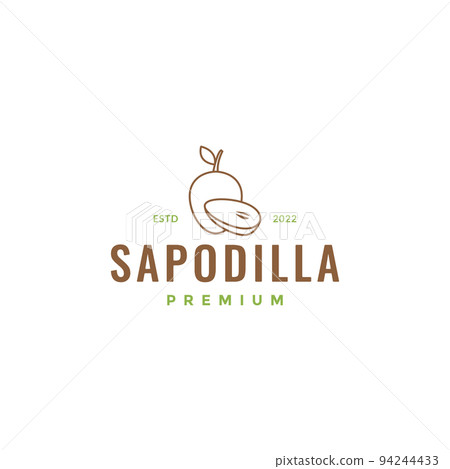 fruit sapodilla fresh logo design fruit sapodilla fresh logo design 94244433