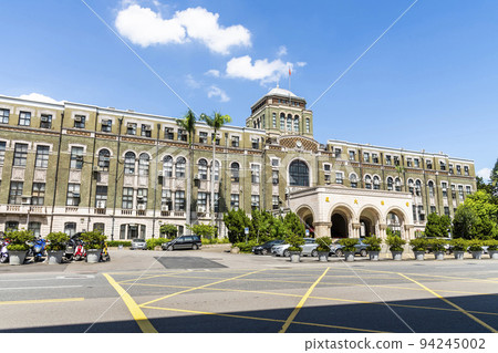 Low angle view of the Judicial Building in Taipei, Taiwan. It houses several judicial agencies of Taiwan, including the Judicial Yuan, Taiwan High Court, etc. Low angle view of the Judicial Building in Taipei, Taiwan. It houses several judicial agencies of Taiwan, including the Judicial Yuan, Taiwan High Court, etc. 94245002