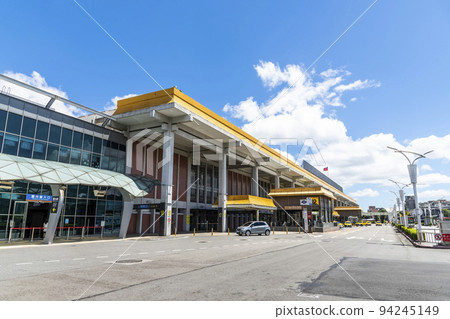 Building view of international passenger terminal at Taipei International Airport (Songshan Airport). it is the first airport in Taiwan 94245149