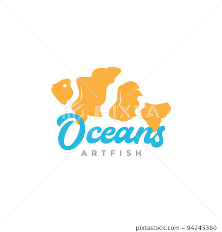 Ocellaris clownfish sea logo design Ocellaris clownfish sea logo design 94245360