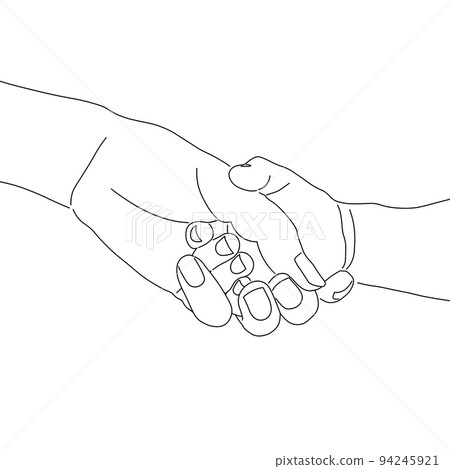 Parent and child shaking hands 4 Parent and child shaking hands 4 94245921