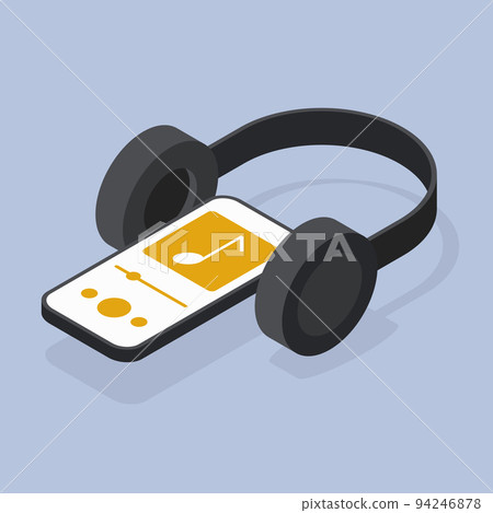 Music Streaming Service Concept Illustration 94246878