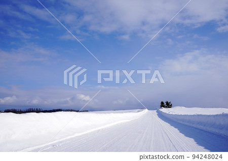 snow scene in Hokkaido 94248024