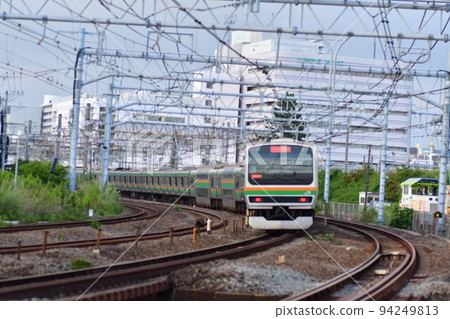 Tokaido Line Kamakura (Kakko) railroad crossing Tokaido Line Kamakura (Kakko) railroad crossing 94249813