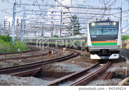 東海道線鎌倉(Kakko)鐵路道口 東海道線鎌倉(Kakko)鐵路道口 94249814