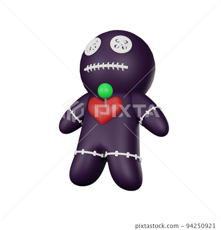 3d rendering of voodoo doll halloween icon 3d rendering of voodoo doll halloween icon 94250921