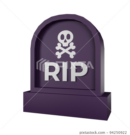 3d rendering of cemetery halloween icon 3d rendering of cemetery halloween icon 94250922