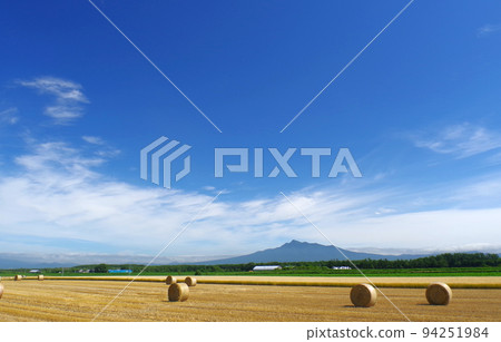 從小清水町的農田路上看到的斜里山和麥觀卷 從小清水町的農田路上看到的斜里山和麥觀卷 94251984
