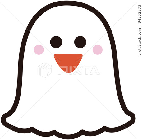 簡單可愛的萬聖節鬼白 94252373