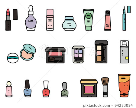 Cosmetics, makeup, cosmetics various illustration set 94253054