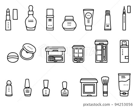 化妝品、化妝品、化妝品插圖集/線條畫 94253056