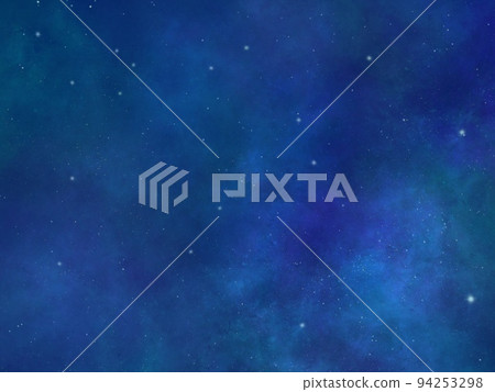 美麗的星星在夜空中閃耀的插圖背景 94253298