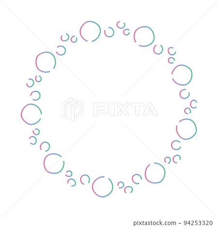 漸變色肥皂泡圓框 漸變色肥皂泡圓框 94253320