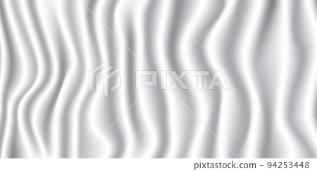 Wrinkled white cloth abstract background vector illustration 94253448