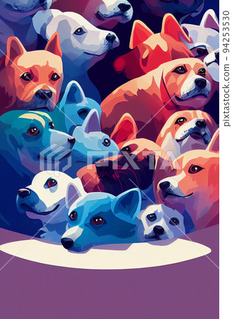 kawaii cute dog watermelon dogs doglover corgipuppy  Kawaii Cute  Anime Dogs HD Png Download  Transparent Png Image  PNGitem